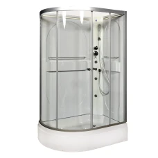 Душевая кабина Deto L 520 R N 120х80 с гидромассажем и LED подсветкой